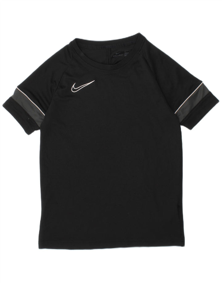 T-shirt chłopięcy Nike 10-11 lat, średni, czarny, poliestrowy, sportowy