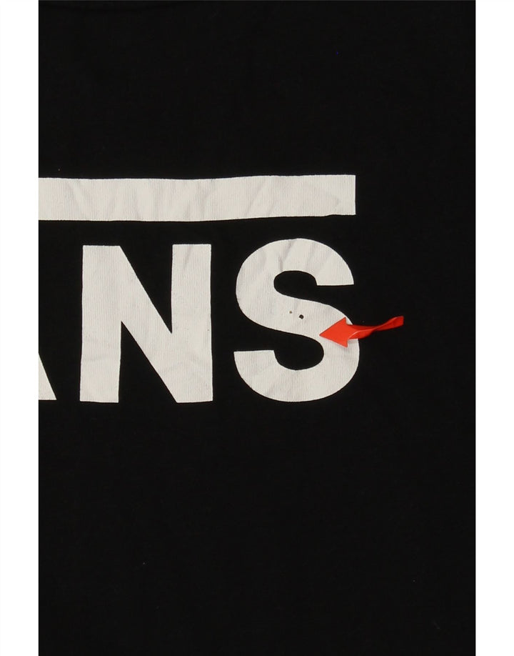 Damski T-shirt z grafiką VANS, UK 12, średni czarny