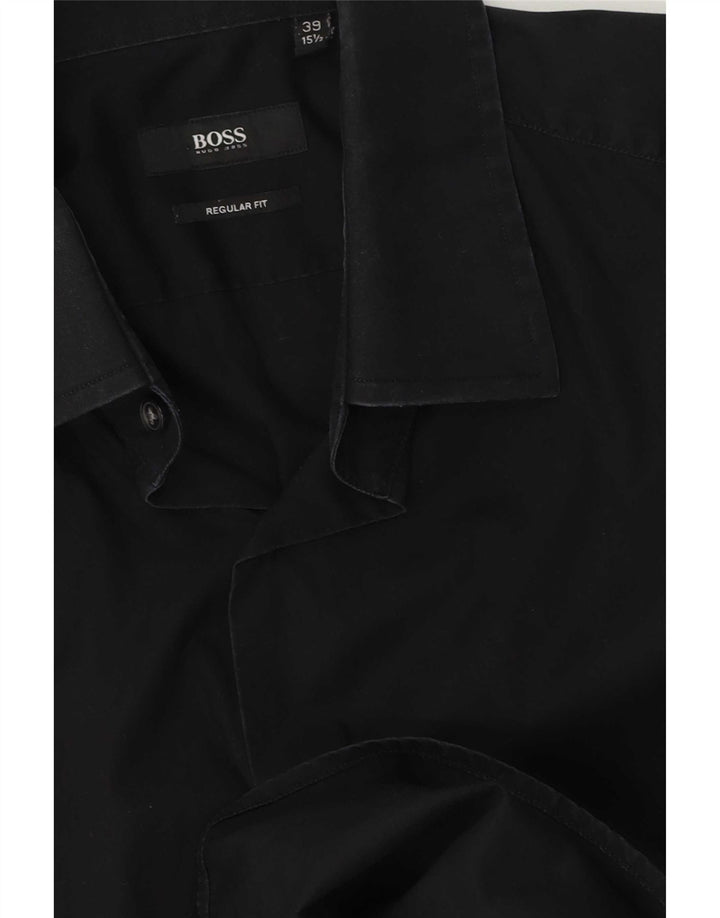 Koszula męska Hugo Boss o regularnym kroju, rozmiar 39 15 1/2, średnia czarna
