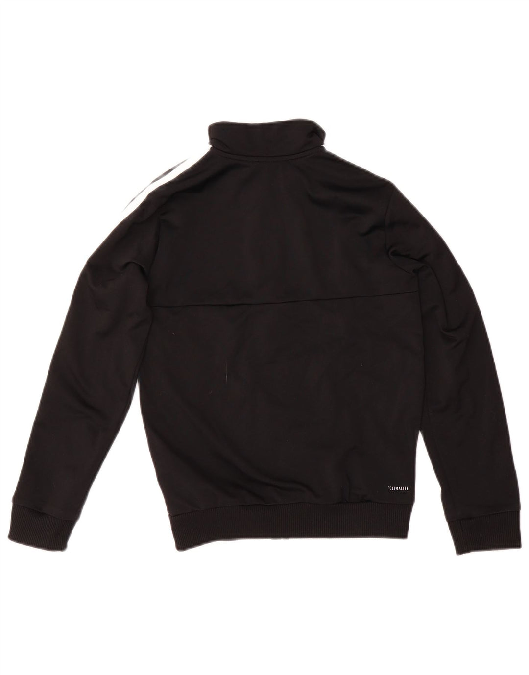 Adidas Girls Climalite Tracksuit Top Jacket 9-10 Years Black Polyester