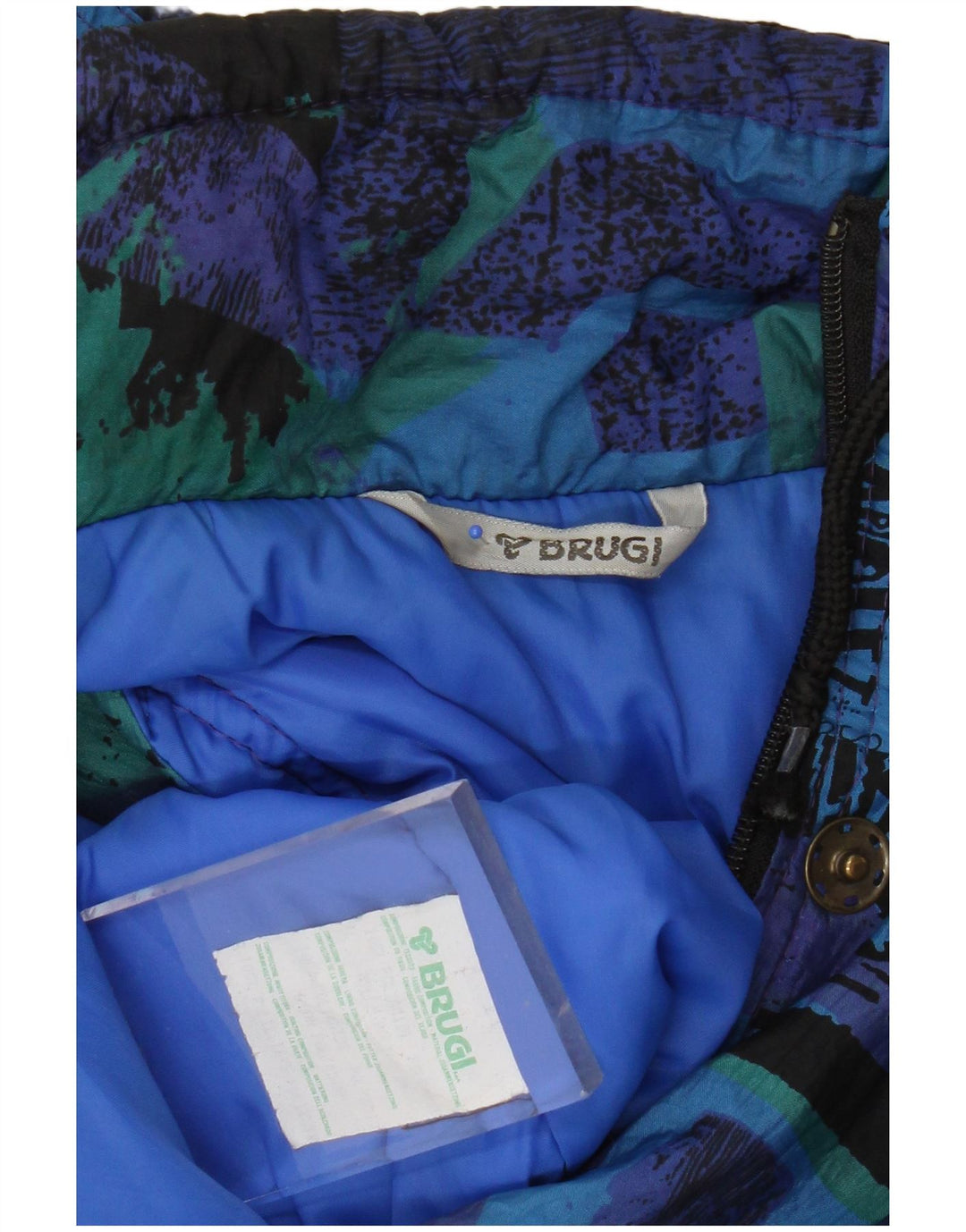 Damska kamizelka graficzna BRUGI UK 14 Średnioniebieski geometryczny poliamid