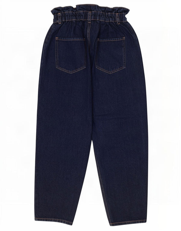 Damskie luźne dżinsy Zara z wysokim stanem EU 40 Medium W30 L23 granatowe