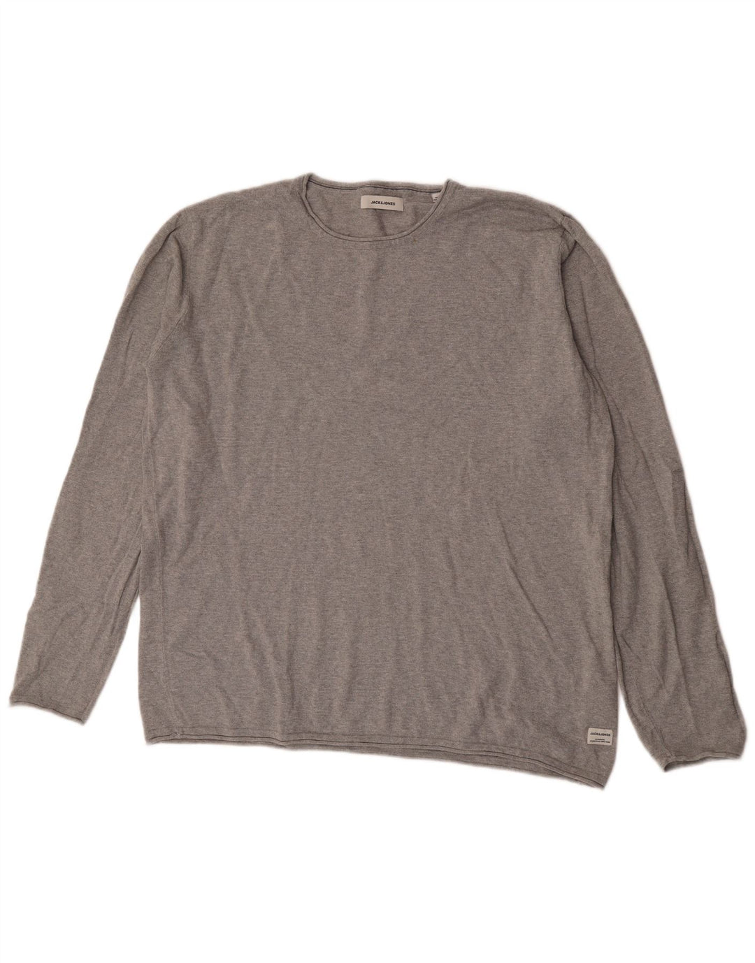 Męski sweter Jack & Jones z okrągłym dekoltem, 2XL, szary