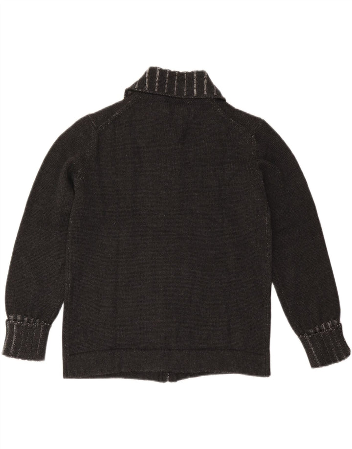 MAX & CO. Damski sweter kardigan UK 14 Średnia czarna wełna