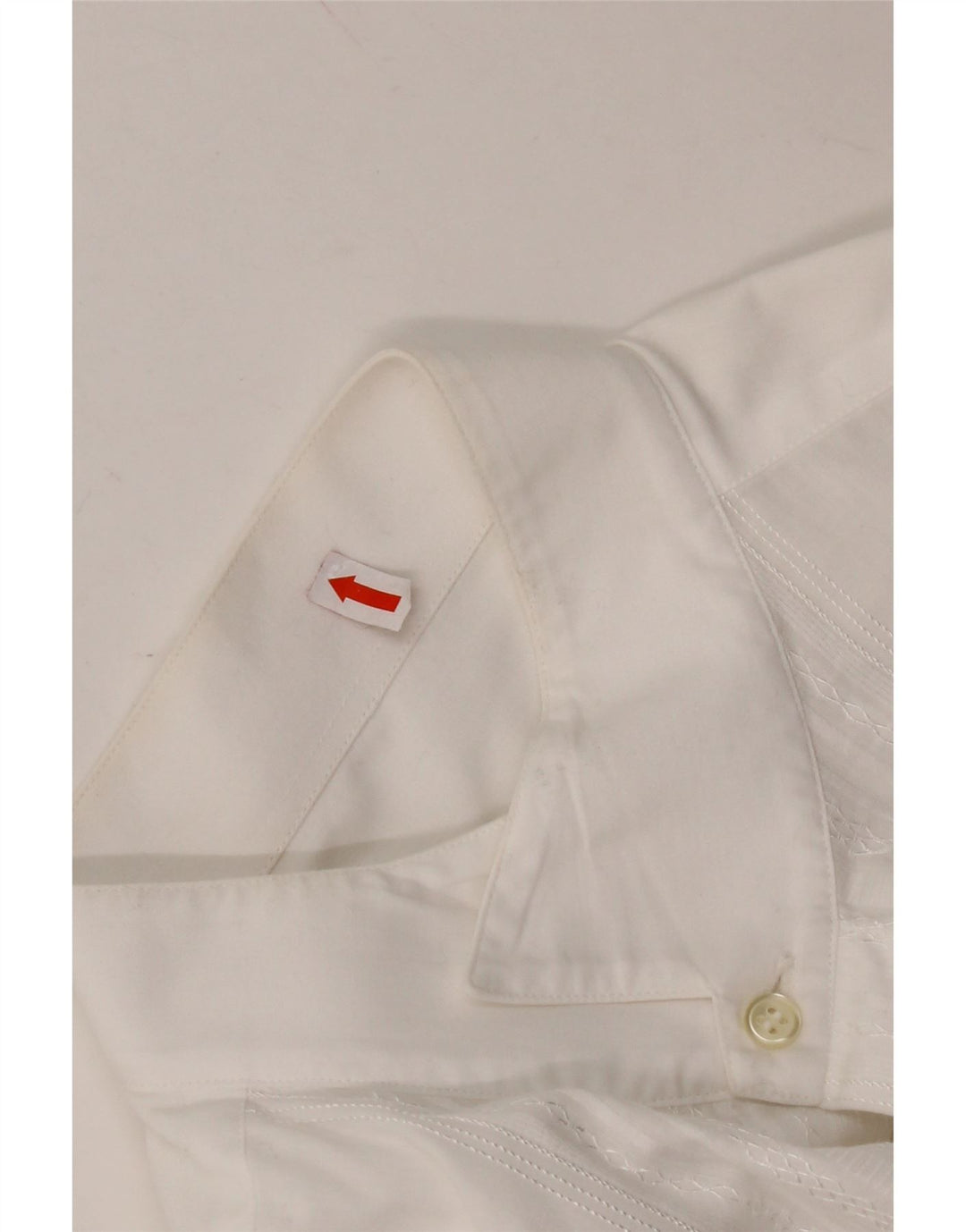 SFARZO Mens Formal Shirt Medium White Cotton
