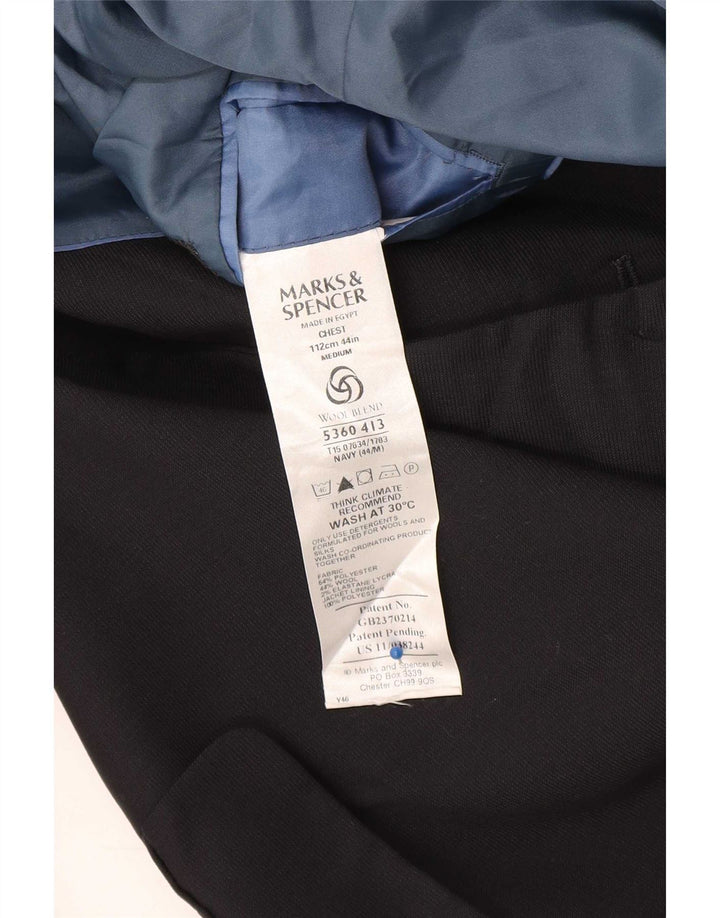 Marks & Spencer Męska marynarka zapinana na 3 guziki, UK 44 XL, granatowa, poliester