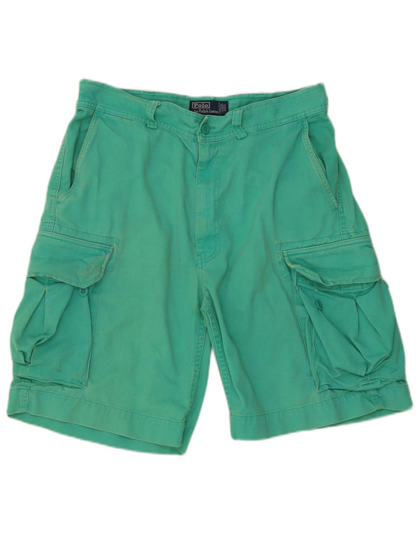 Męskie spodenki cargo Polo Ralph Lauren W34, duże, zielone, bawełniane