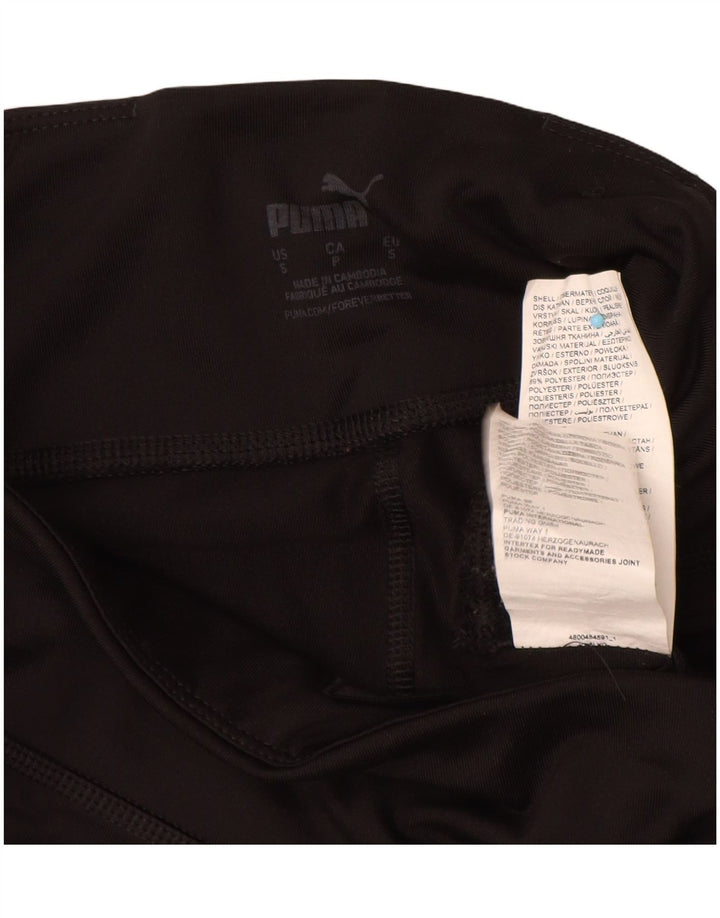 Damskie legginsy Capri Puma UK 8, małe, czarne, poliestrowe