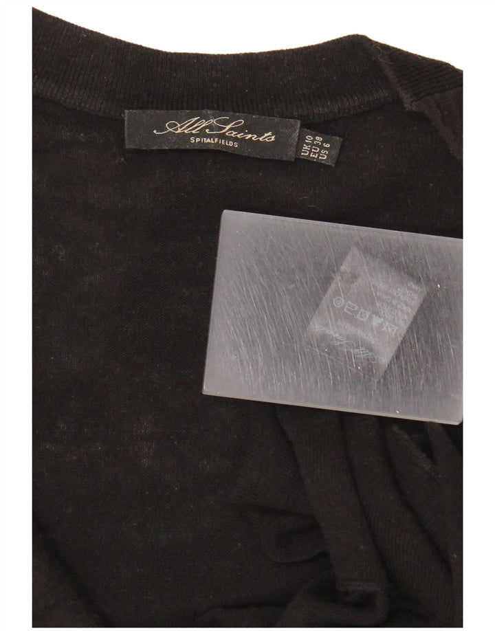 Damska sukienka sweterkowa All Saints UK 10 Small, czarna, wełniana