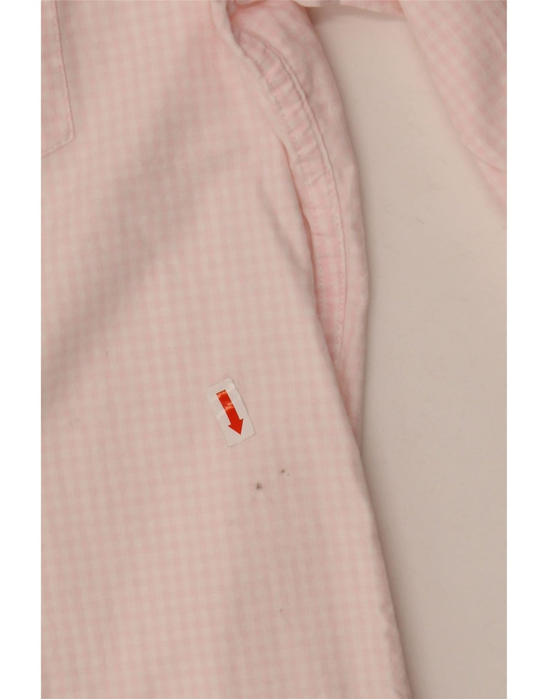 IZOD Męska koszula slim fit, duża, różowa bawełniana kratka