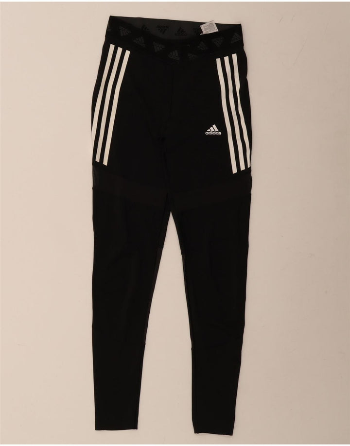 Damskie legginsy ADIDAS Aeroready Graphic UK 12/14, średni czarny poliester