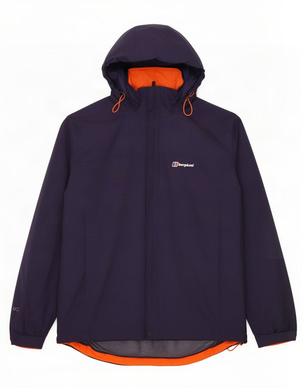 Męska kurtka przeciwdeszczowa z kapturem Berghaus UK 42 XL granatowa, poliamidowa