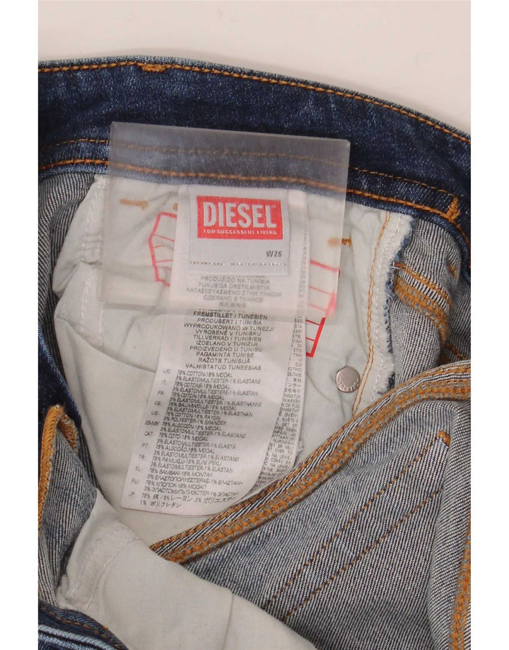 Damskie jeansy rozkloszowane Diesel W26 L32 Niebieskie bawełniane