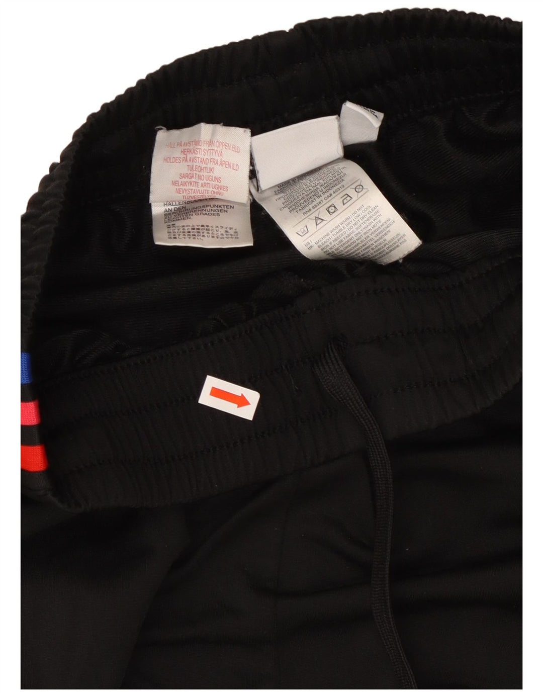 Adidas Chłopięce Graficzne Spodnie Dresowe Joggery 14-15 Lat Czarny Poliester