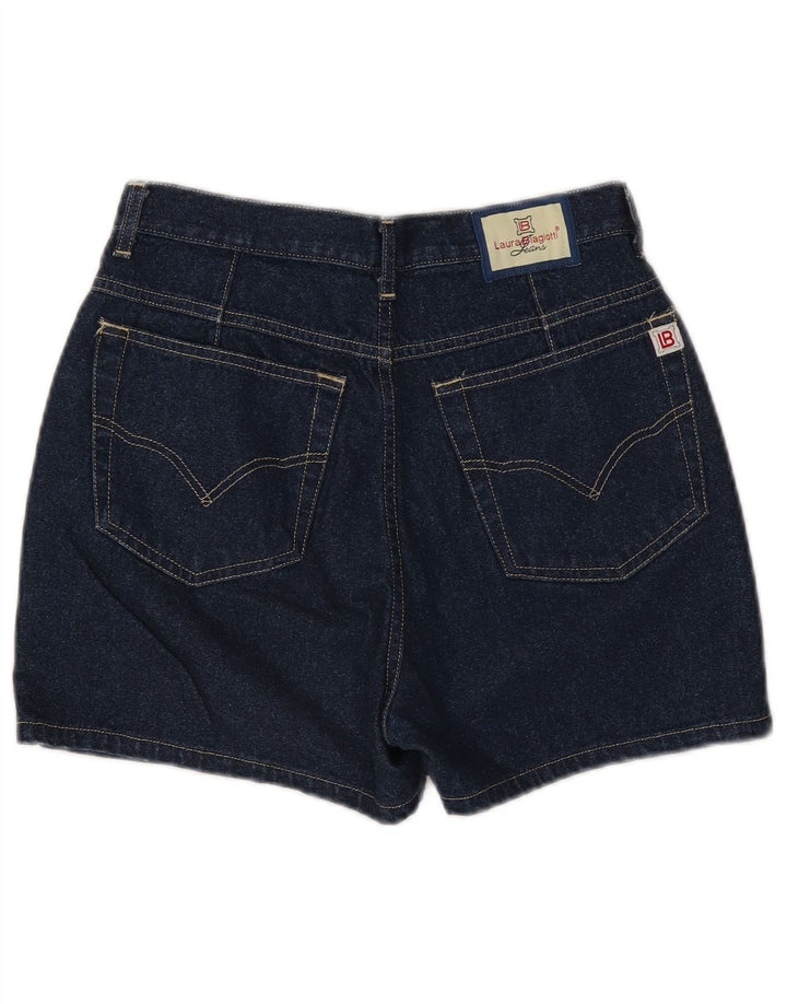 Damskie spodenki jeansowe Laura Biagiotti W30 Średni granatowy bawełniany