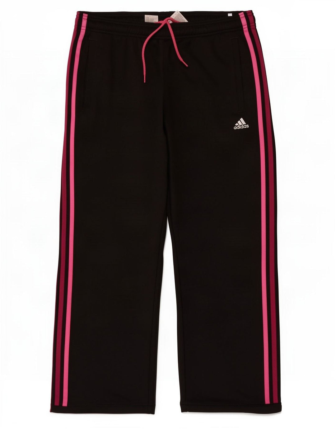 Damskie spodnie dresowe Adidas UK 12, średni czarny poliester
