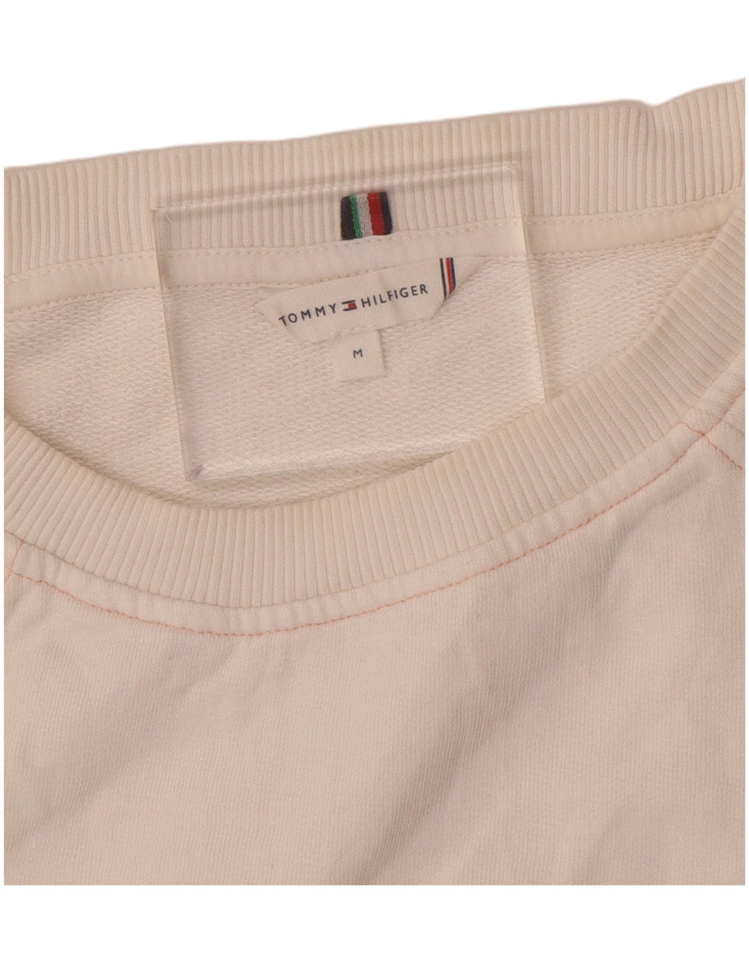 Damska bluza z rękawem 3/4 Tommy Hilfiger UK 14, średnia biel