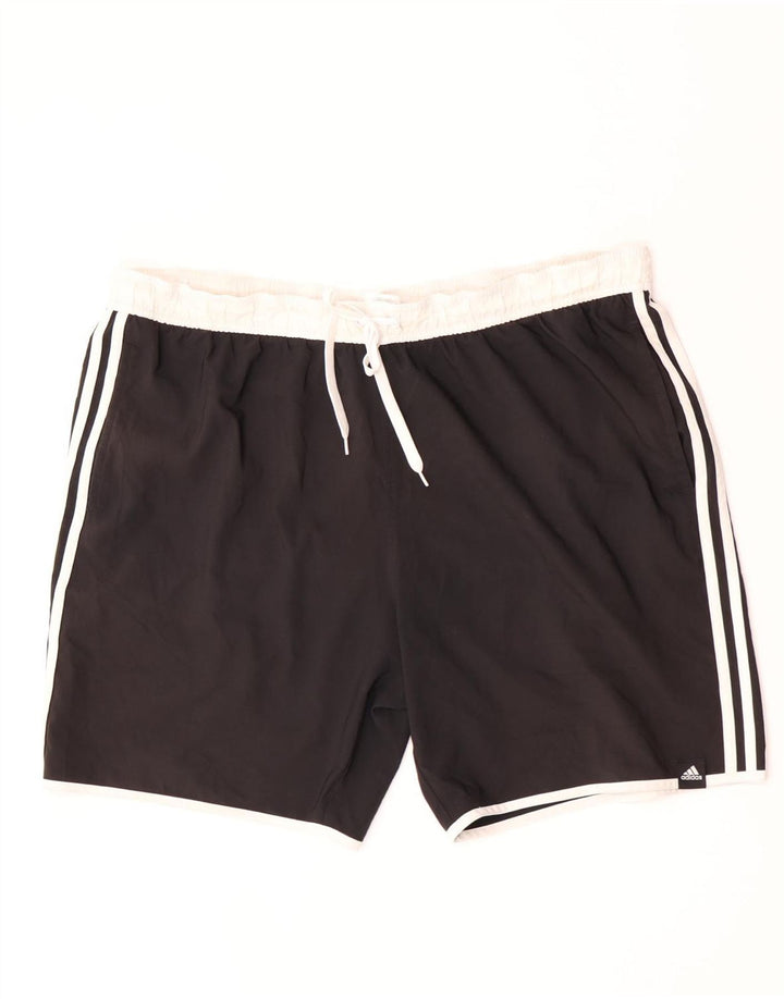Męskie spodenki sportowe Adidas 3XL Czarny poliester z blokami kolorów