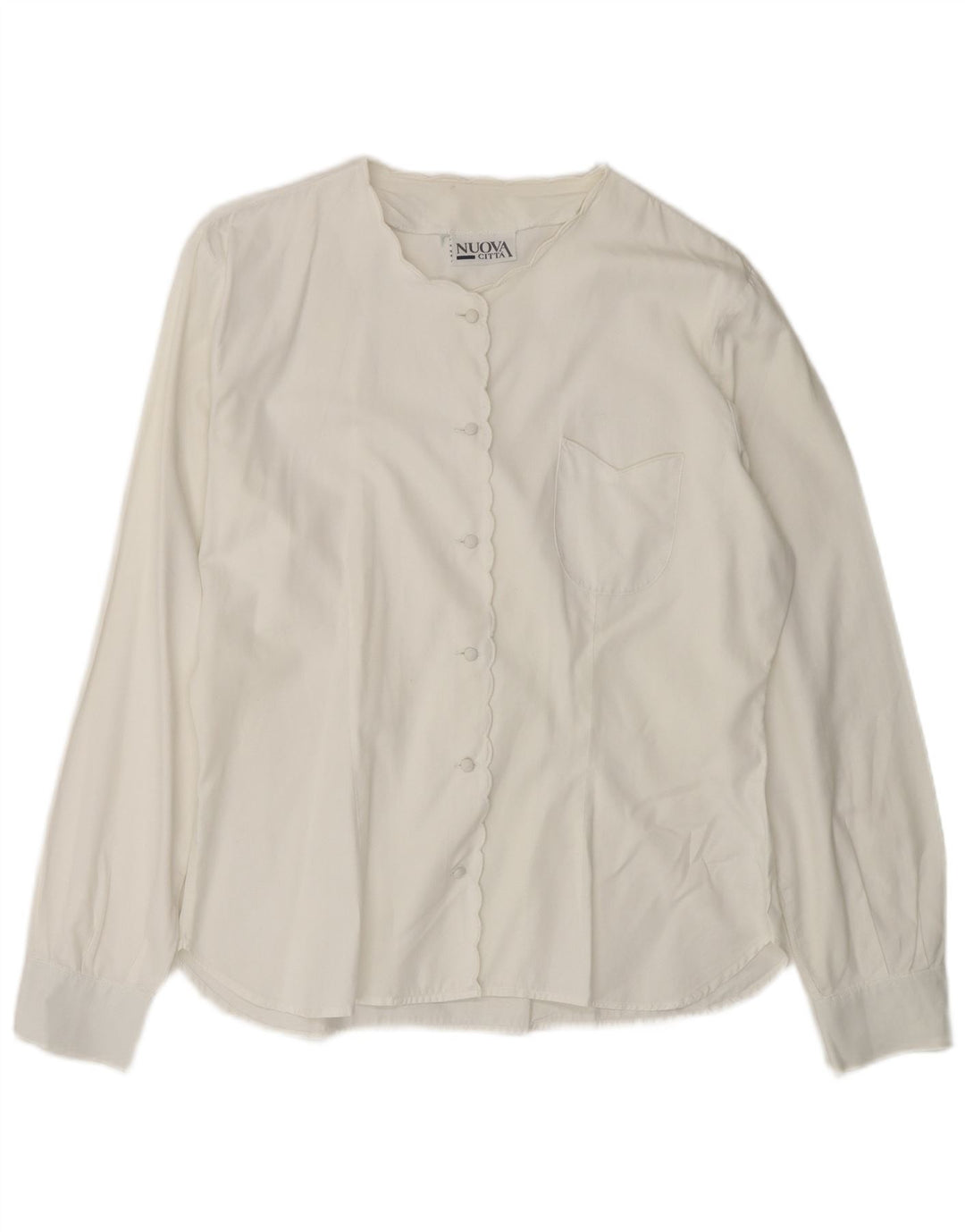 NUOVA CITTA Womens Shirt Blouse UK 16 Large White