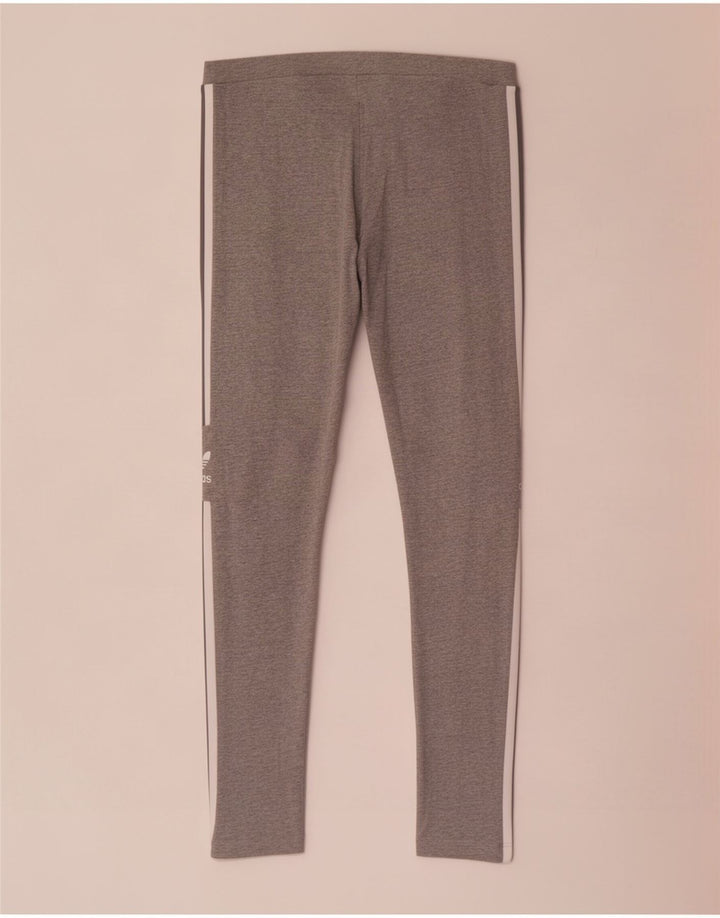Legginsy damskie Adidas UK 14 Średnioszare, bawełniane