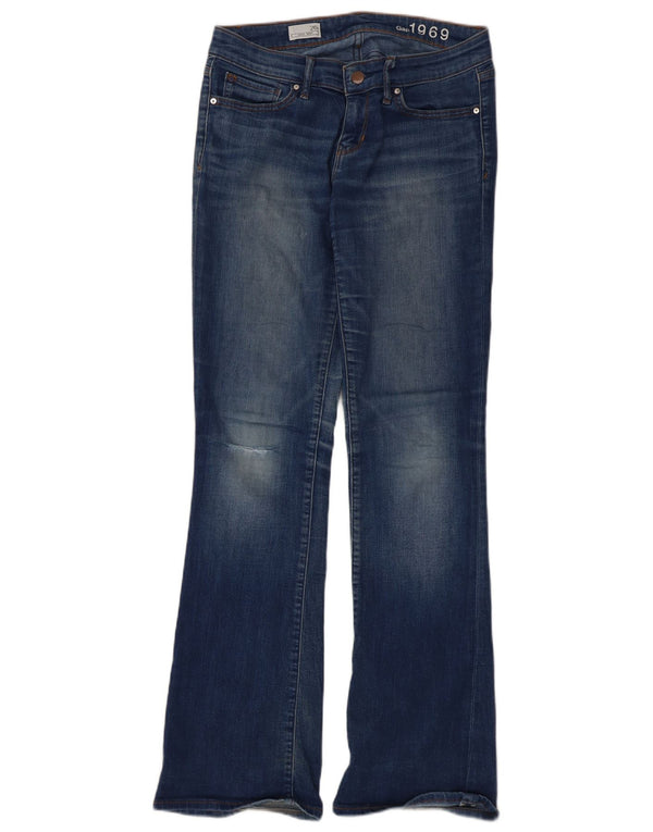 Damskie seksowne jeansy Bootcut Gap W26 L31 z niebieskiej bawełny