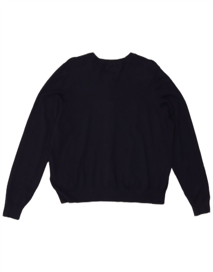 MARKS & SPENCER Krótki sweter damski UK 20 2XL Granatowy Wiskoza