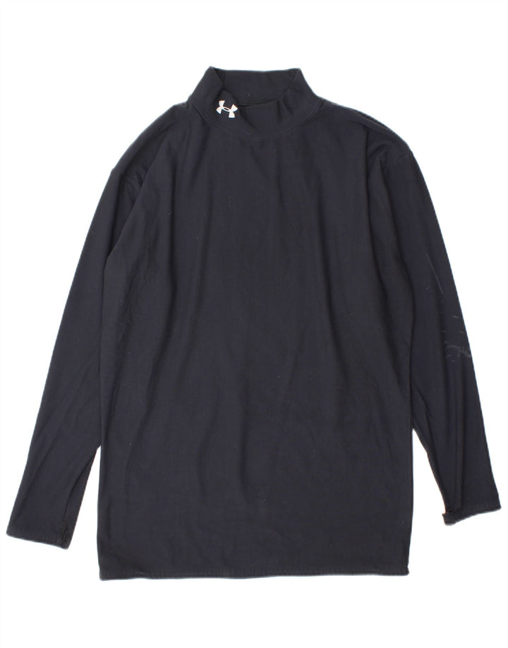 Męski top z długim rękawem Under Armour, duży, granatowy, nylon