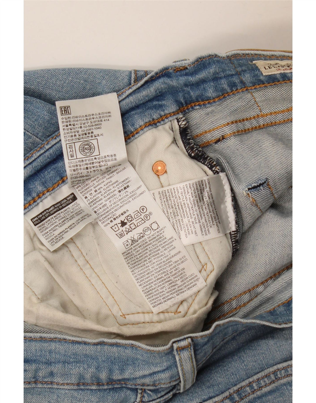 Męskie jeansy Levi's 512 Slim Tapered W32 L30 Niebieska bawełna