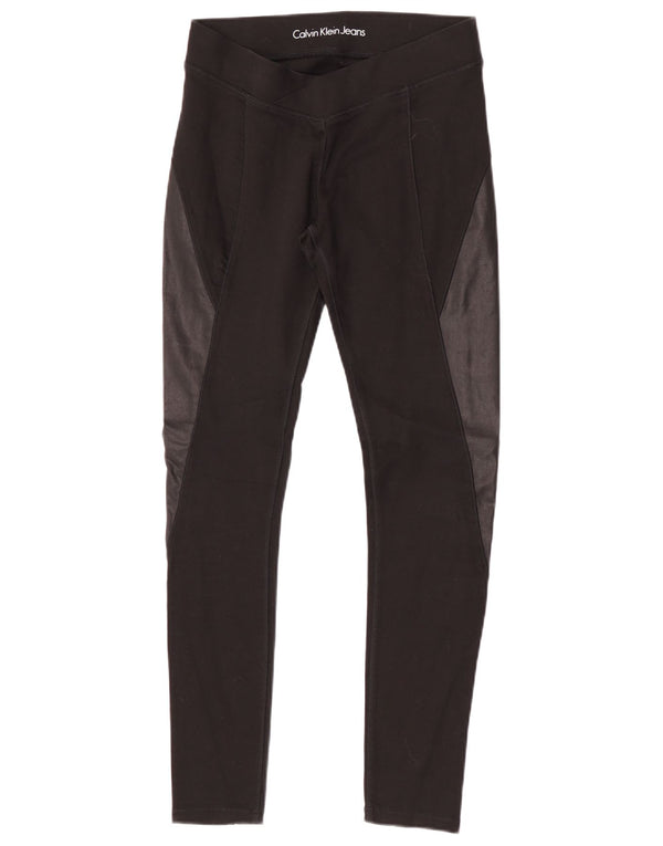 Damskie legginsy Calvin Klein Jeans Graphic UK 10 Small Black Colorblock