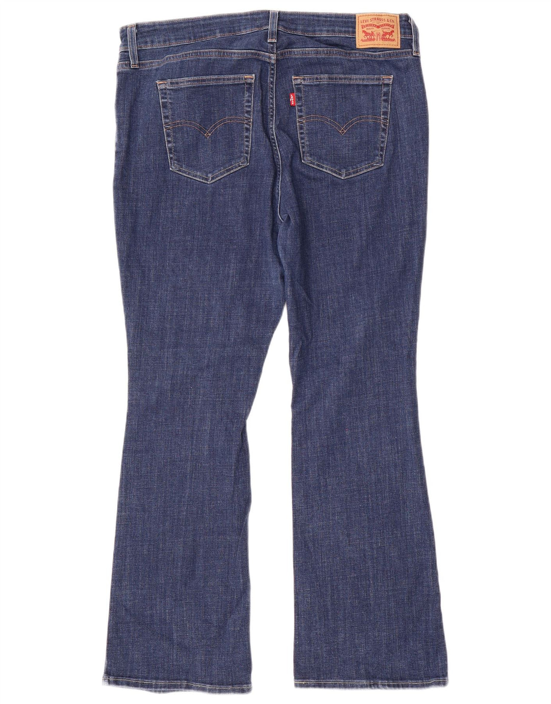 Damskie jeansy Levi's 725 z wysokim stanem Bootcut W34 L30 Granatowa bawełna