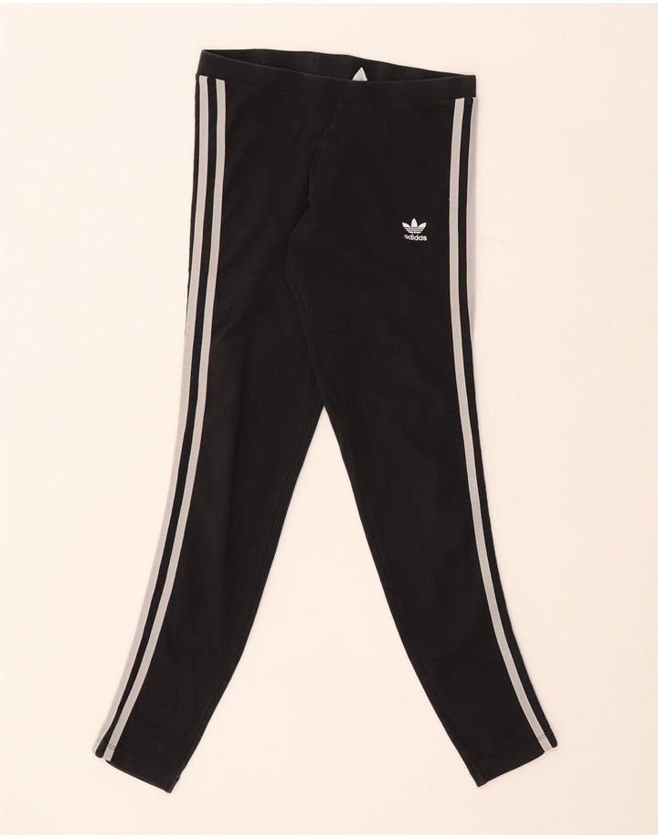 Legginsy Damskie Adidas UK 8 Małe Czarne Bawełniane