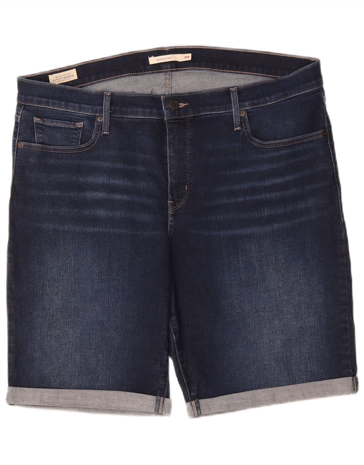 Damskie spodenki jeansowe Levi's Bermudy US 18 2XL W40 Niebieska bawełna