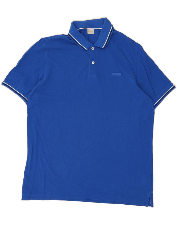 BUGATTI Mens Polo Shirt Large Blue Cotton Vintage Bugatti and Second-Hand Bugatti from Messina Hembry 