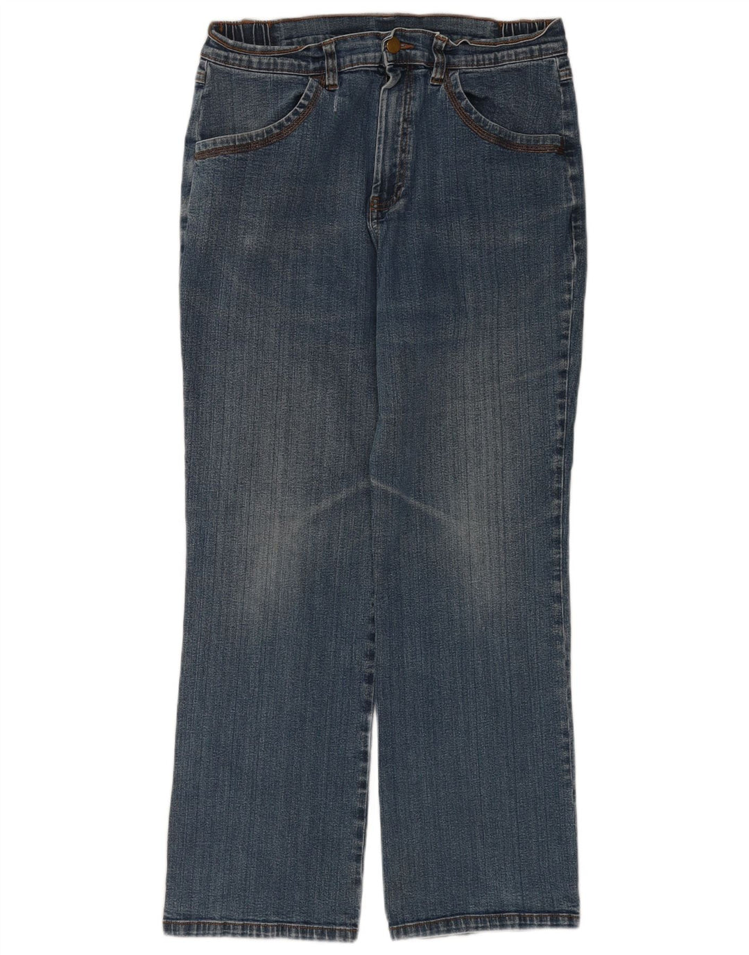 Marks & Spencer Damskie proste dżinsy UK 14 Medium W34 L28 Niebieskie bawełniane
