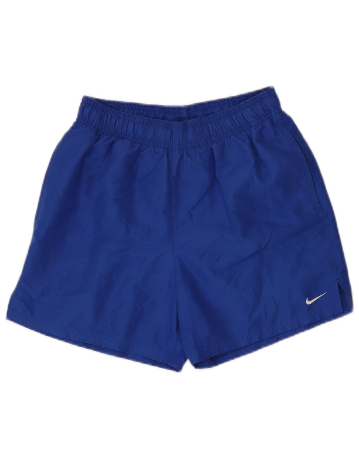 Damskie spodenki sportowe Nike UK 8, małe, niebieskie, poliestrowe