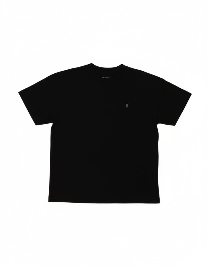 ALL SAINTS Mens T-Shirt Top XS Black Cotton