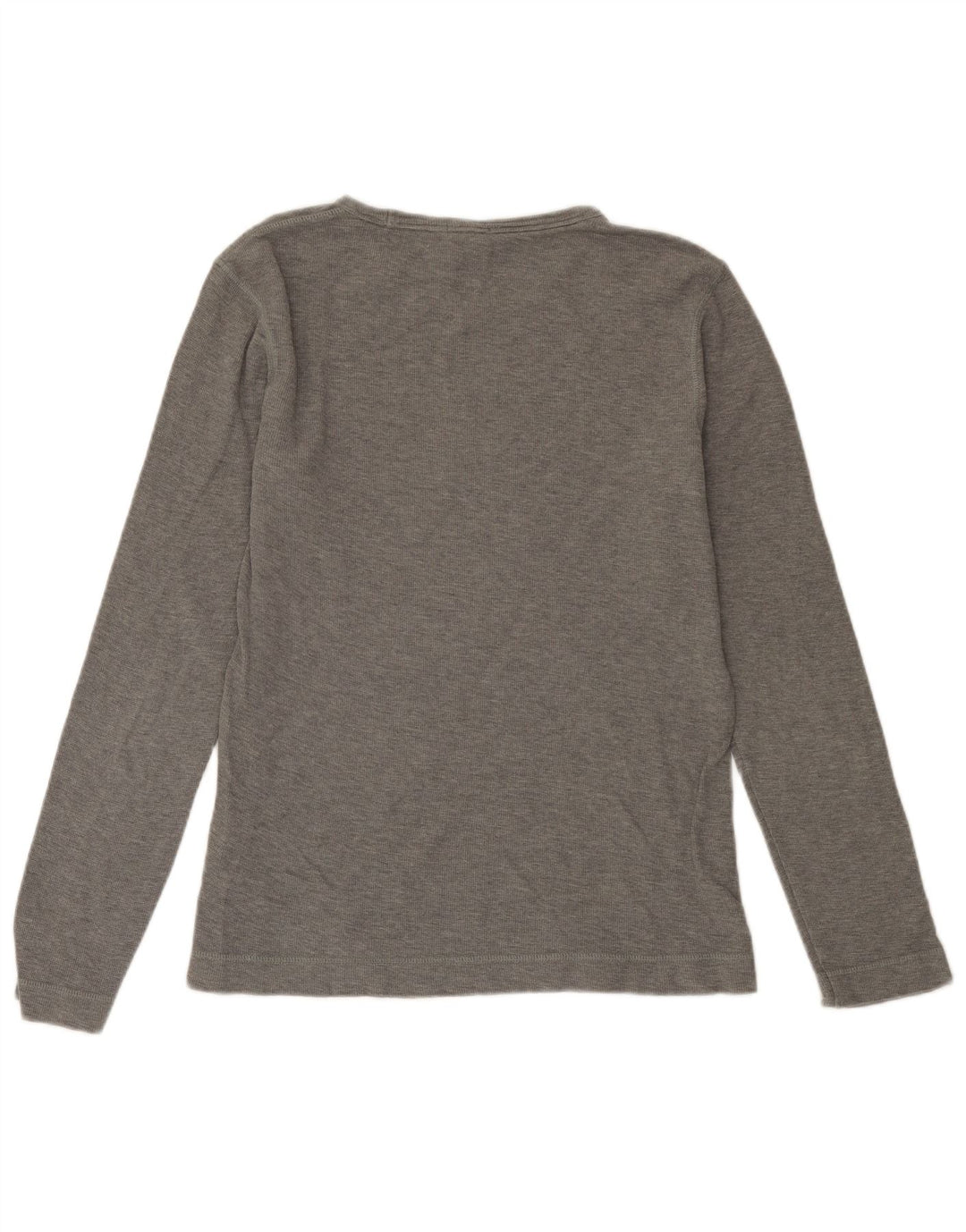 Męski top slim fit HUGO BOSS z długim rękawem, duży, szary, bawełniany