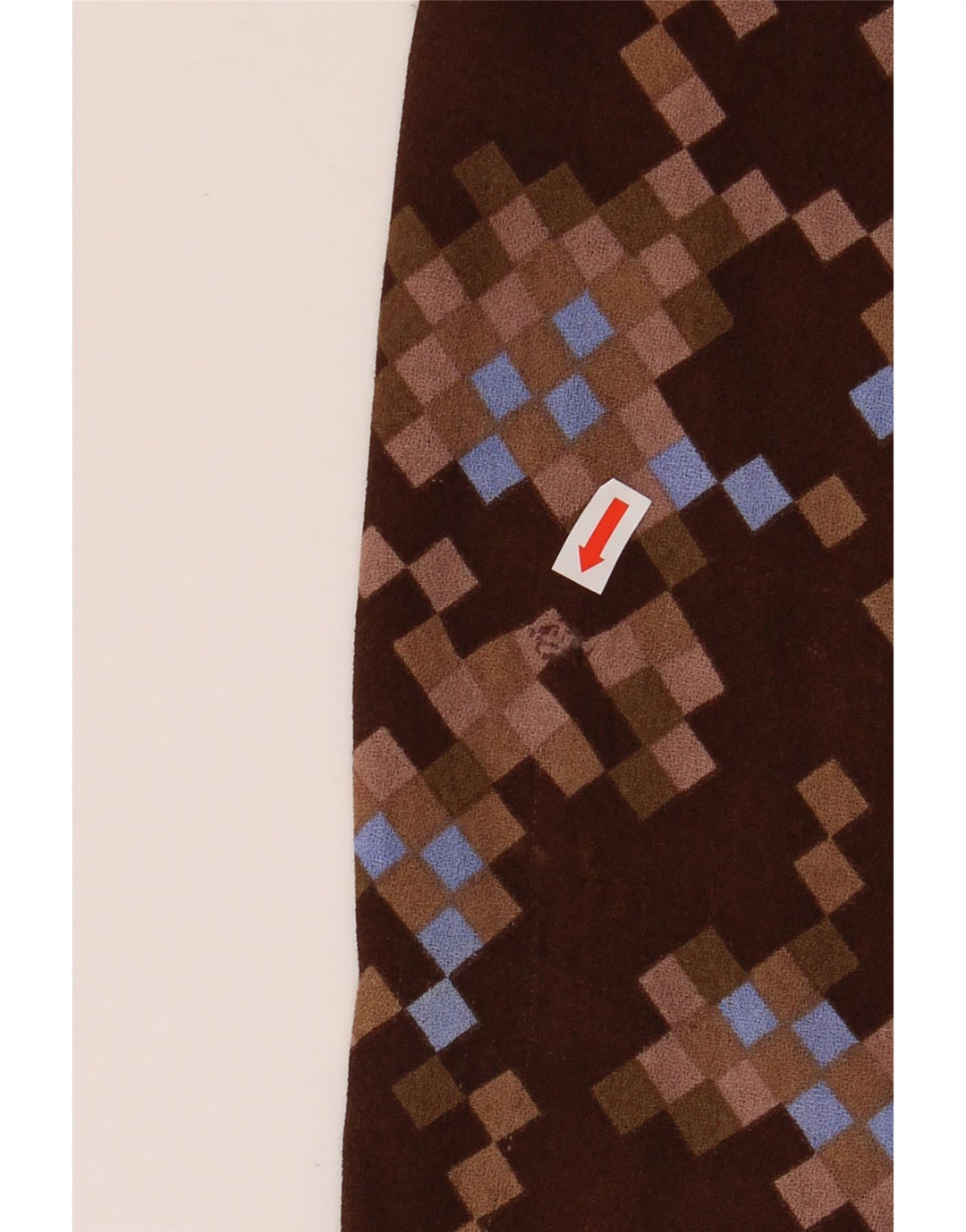 Damska kurtka bomberka VINTAGE UK 12 w kolorze średniego brązu, geometryczna