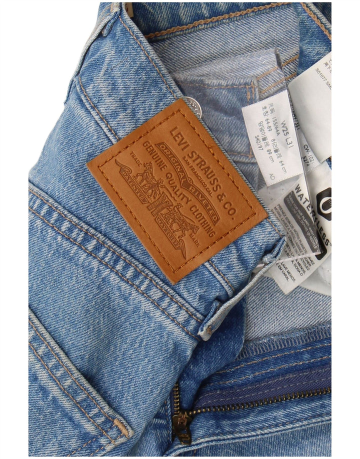 Damskie zwężane dżinsy Levi's W25 L27 Niebieska bawełna
