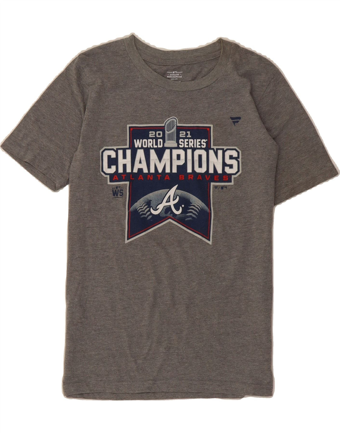 GENUINE MERCHANDISE Boys Graphic T-Shirt Top 10-11 Years Medium Grey Vintage Genuine Merchandise and Second-Hand Genuine Merchandise from Messina Hembry 