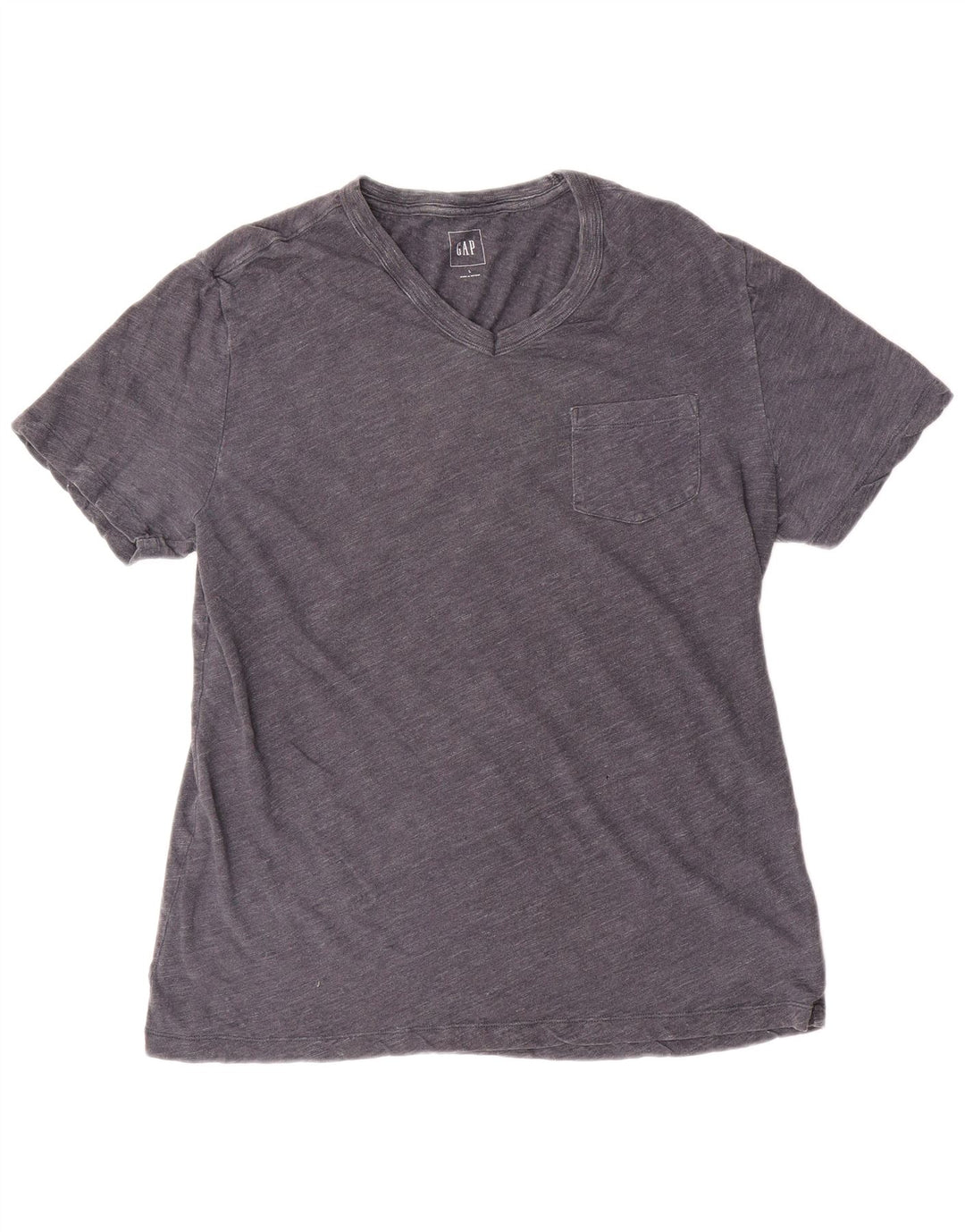 Męski t-shirt Gap, duży, szary, bawełniany w plamki