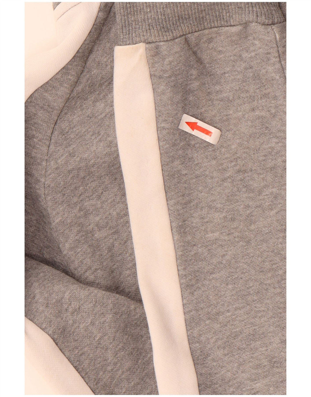 Męska kurtka dresowa Puma, mała, szara, z blokami kolorów, bawełniana