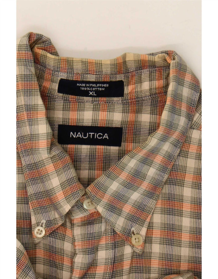 Koszula męska Nautica XL, bawełniana, wielokolorowa krata