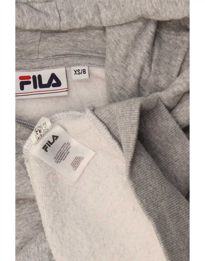 Damska bluza z kapturem Fila Oversize UK 6 XS Szara bawełna