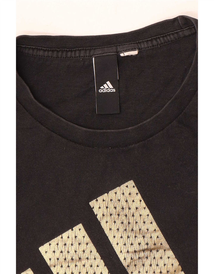 Męska koszulka graficzna Adidas Top Medium Black