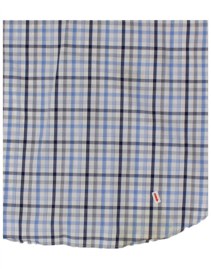 NAUTICA Mens Shirt Medium Blue Check Cotton Vintage Nautica and Second-Hand Nautica from Messina Hembry 