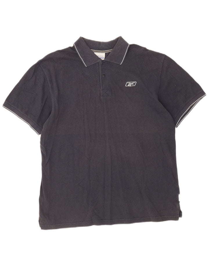 Męska koszulka polo Reebok XL, granatowa, bawełniana