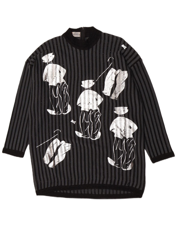 Damski sweter z golfem Portobello UK 14, średni czarny