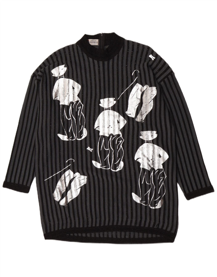 Damski sweter z golfem Portobello UK 14, średni czarny