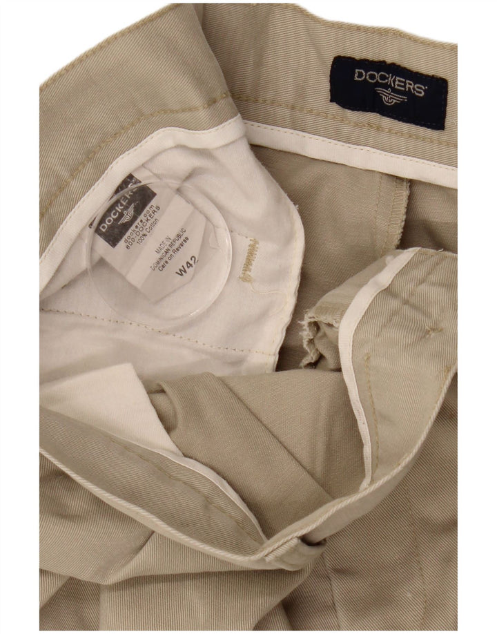 Spodenki męskie DOCKERS Chino W42 2XL beżowa bawełna